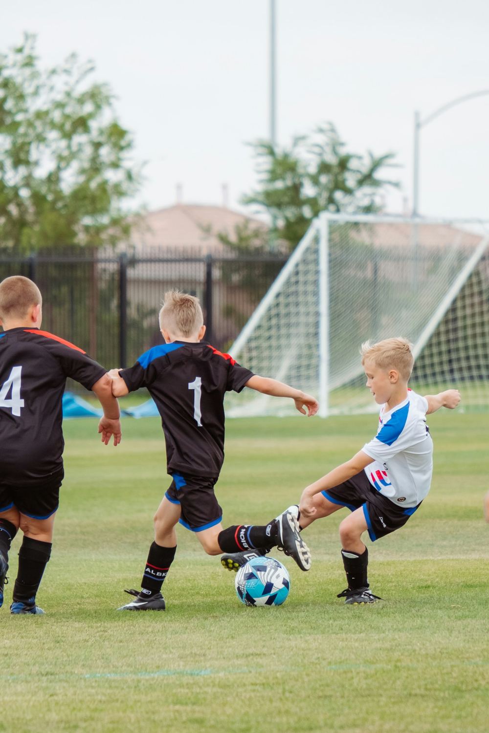 Young players in a training session